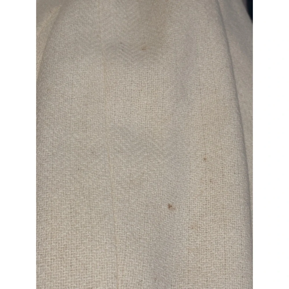 Lauren Ralph Lauren Womens 100% Wool Blazer Cream 3 Button Crest‎ Jacket Size 4